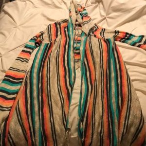 Hooded cardigan sweater